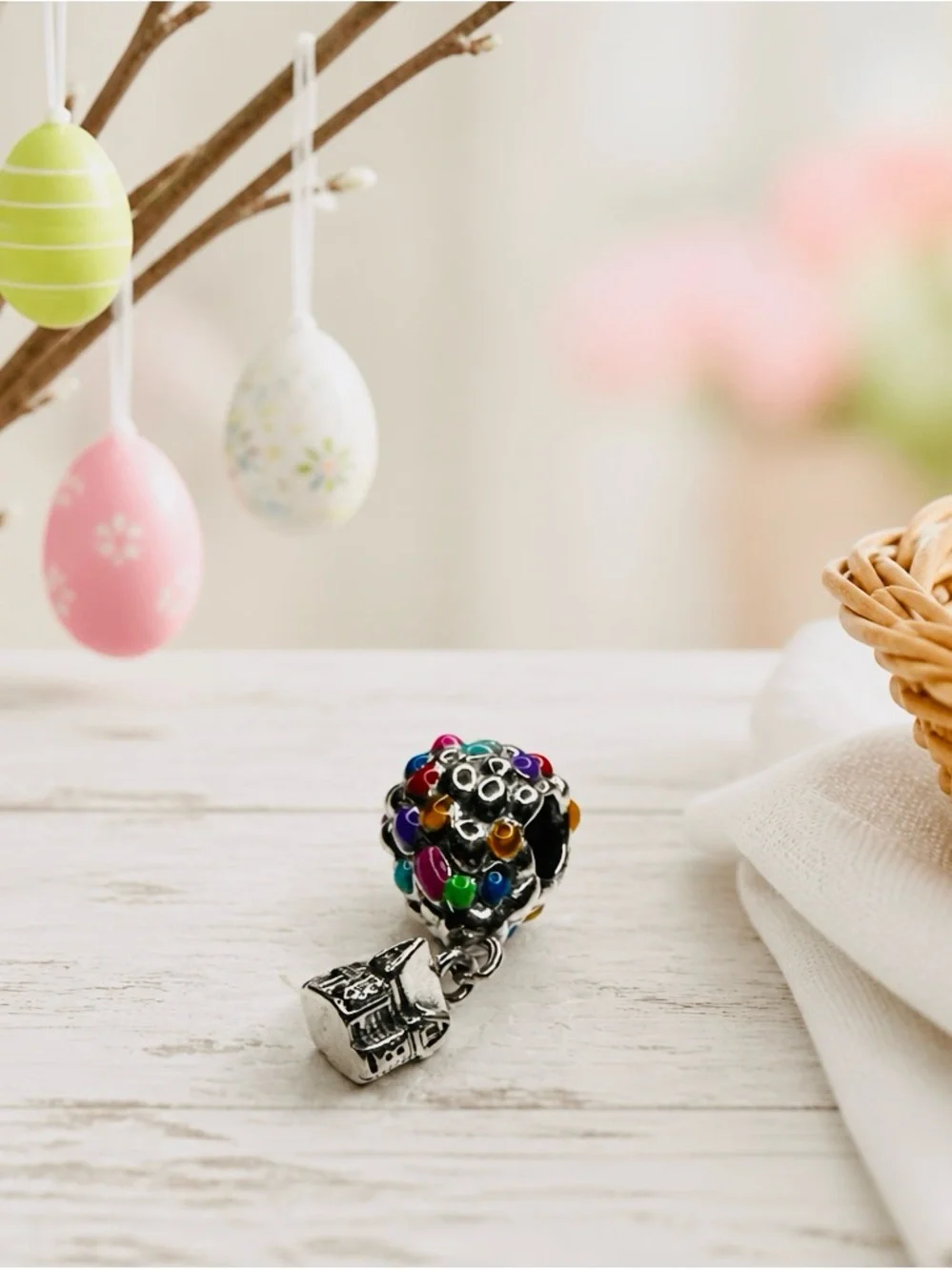 Multicolor Enamel Cluster Charm Pendant new with out tag